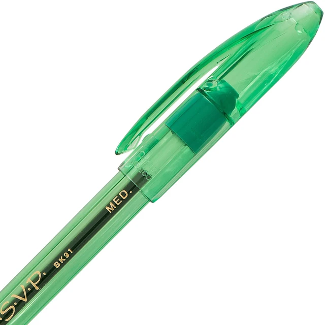 Alt view image 3 of 6 - RSVP Ballpoint Pen,(1.0mm),Medium Line,Assorted Ink (BK91CRBP8M),(Pack of 16)