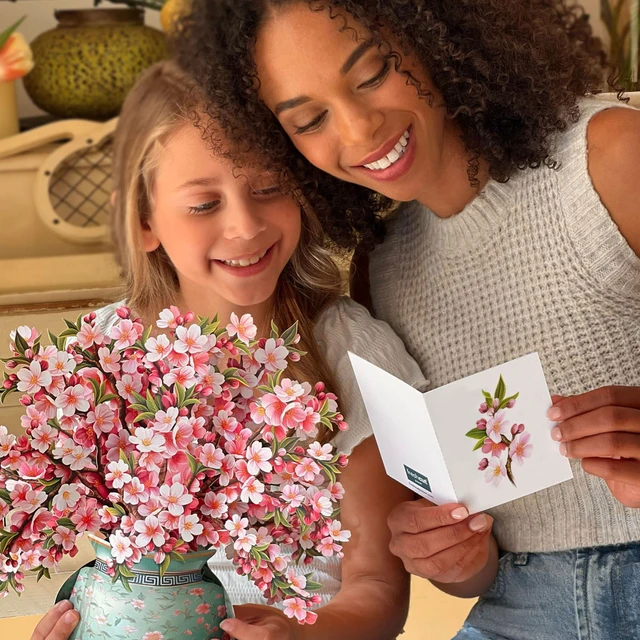 Alt view image 6 of 7 - Japanese Cherry Blossoms 12 Inch Life-Sized 3D Pop Up Card Greeting Card, Birthday, Mothers Day, Thank You, Gifts for Mom and Her Includes Notecard and Envelope