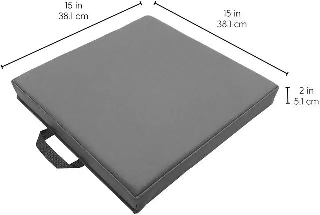 Alt view image 3 of 7 - SoftScape 15 inch Square Classroom Floor Cushions with Handles; Flexible Seating for Daycare, Preschool, Playroom; 2 inch Thick Deluxe Foam (6-Piece) - Contemporary, 12228-CT