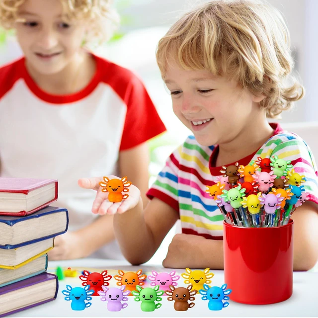 Alt view image 7 of 7 - 24PCS Cute Axolotl Pens, 4-in-1 Multicolor Ballpoint Pens for Kids Kawaii Cartoon Pens, Birthday Party Favors, Classroom Prizes, Fun Gifts, School Supplies for Boys & Girls