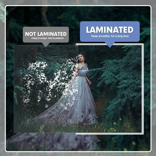 Alt view image 3 of 7 - 600 Pack Clear Thermal Laminating Sheets, 9 x 11.5-Inch, 3 Mil Plastic Laminator Sheet, Fits 8.5 x 11 inch Paper Size, Clear, Round Corner, Thermal Laminator Compatible