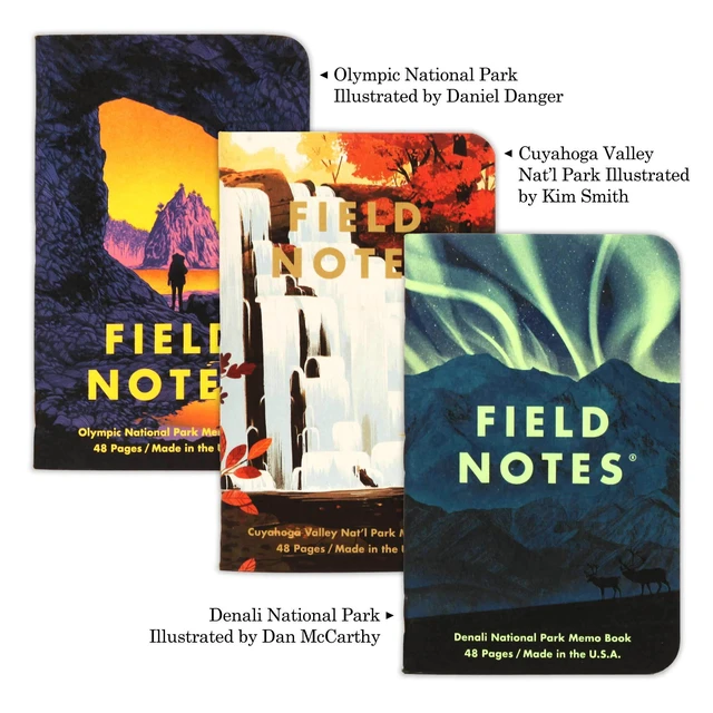 Alt view image 5 of 7 - National Parks Series (Series E - Denali, Cuyahoga, Olympic) - Graph Paper Memo Book 3-Pack - 3.5 x 5.5 Inch 0858493003929: Amazon.com