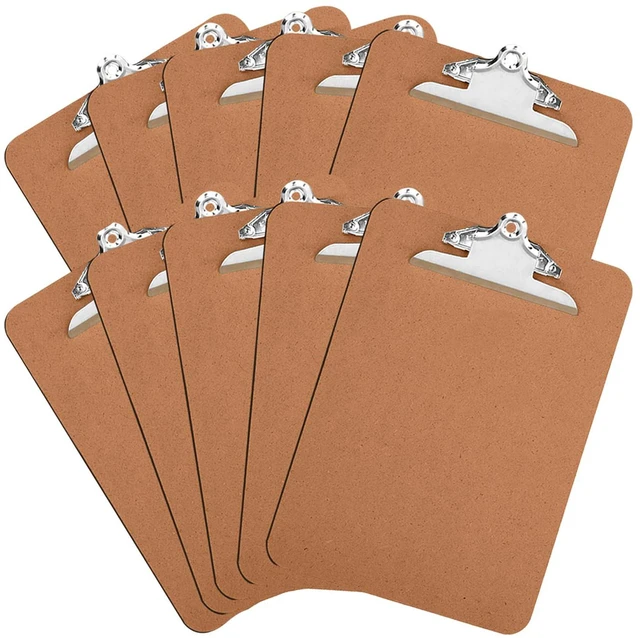 Main image of 10 Pack Hardboard Office Clipboards - A4 Letter Size, ECO Friendly