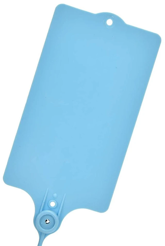 Alt view image 7 of 7 - 100 Plastic Shipping Tags - Waterproof, Writable, Hanging Tags with One Blue Marker Pen