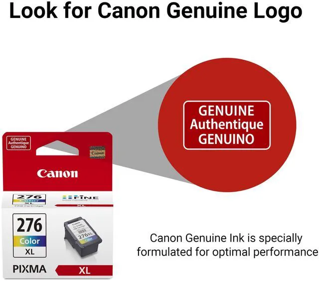 Alt view image 4 of 7 - CL-276 XL Genuine Color Ink Cartridge, Compatible with TS3520/3522, TR4720/4722, TS3720/3722