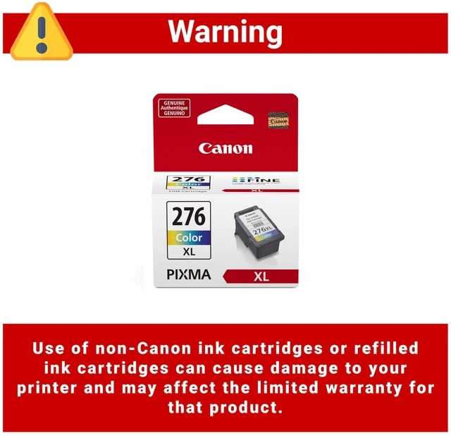 Alt view image 3 of 7 - CL-276 XL Genuine Color Ink Cartridge, Compatible with TS3520/3522, TR4720/4722, TS3720/3722