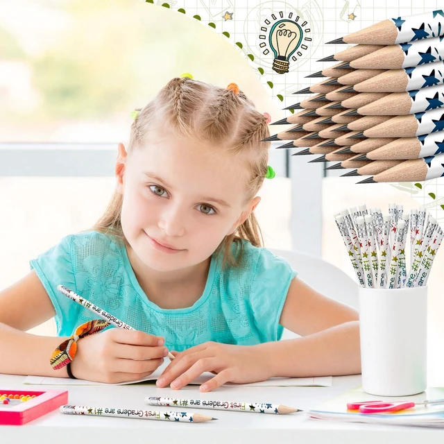 Alt view image 6 of 7 - 48 Pcs 1st Graders Pencils Bulk Motivational Pencil with Eraser Welcome to First Grade, Back to School Gifts for Students, Inspirational Pencil, for Student Teacher Classroom Reward