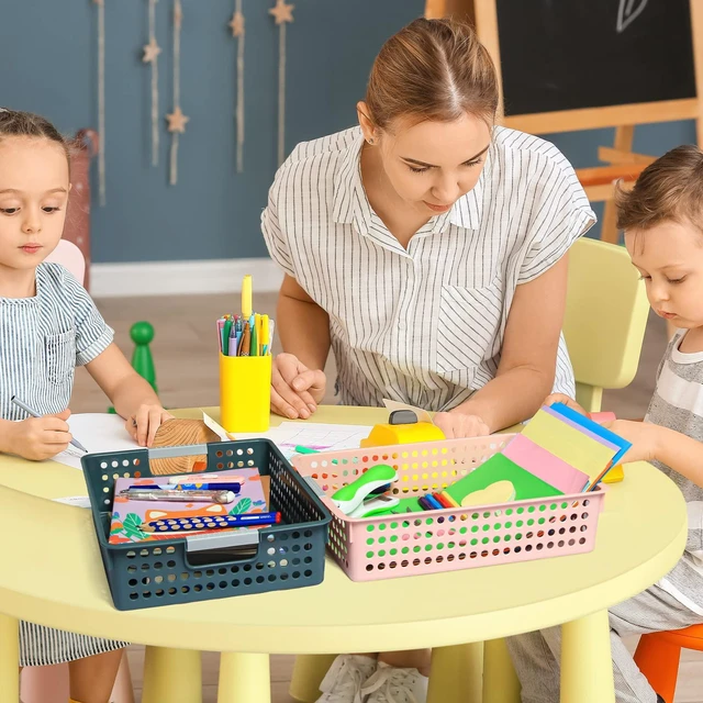 Alt view image 5 of 6 - 8Pcs Classroom Organization and Storage Paper Tray Holds,Fits 4A paper Paper Trays for Classroom Toy,Crayons,Handicrafts Storage,Also for Library, Drawers, Office, Kitchen, Bathroom