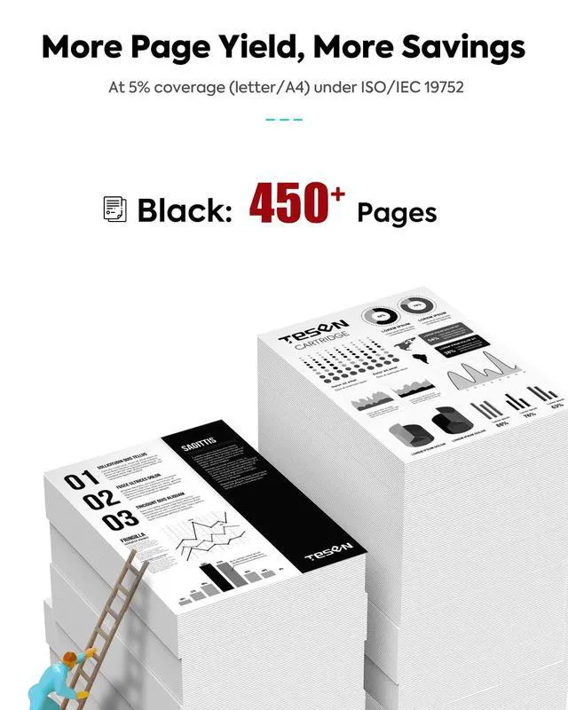 Alt view image 2 of 5 - PG-275XL 275XL Black Ink Cartridge Replacement for Canon PG-275 XL 2-Pack for PIXMA TR4720 TS3720 TS3722 TS3700 TR4700 TR4722 TS3522 TS3500 TS3520 Printer Ink Cartridge PG-275 PG275 275 XL High Yield
