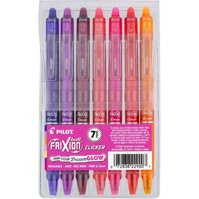 Main image of FriXion Vibe Dreamglow 7 Pack, Fine Point 0.7 mm