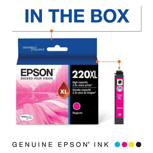 Alt view image 2 of 5 - 220XL Magenta Remanufacured High Capacity in (Pack of 2)