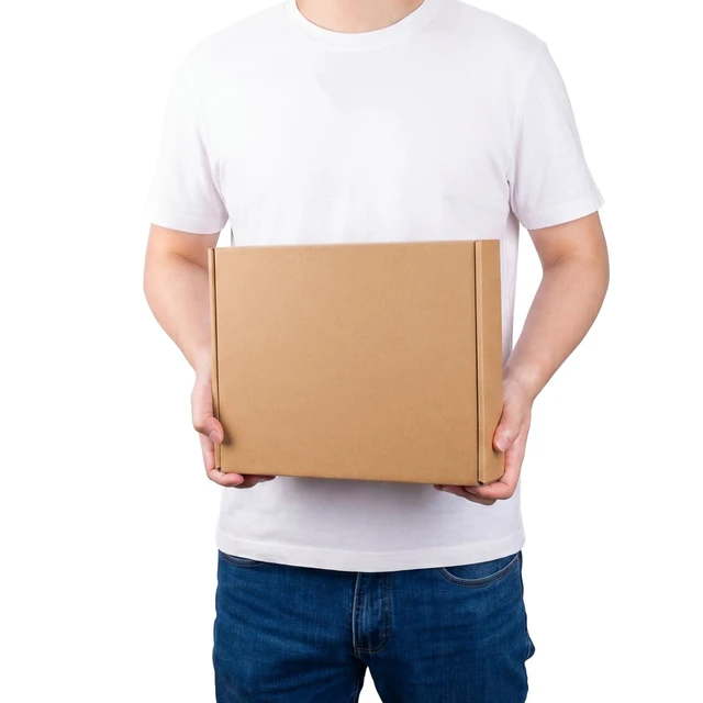 Alt view image 4 of 7 - 12x9x2 inch Cardboard Shipping Box, Set of 30 Mailing Box, Brown 30 Smiley Stickers, Single Corrugated, DIY Cardboard, Easy Fold, Shape Well, Self locking, Book, Shirt, Clothes, Gift Wrap
