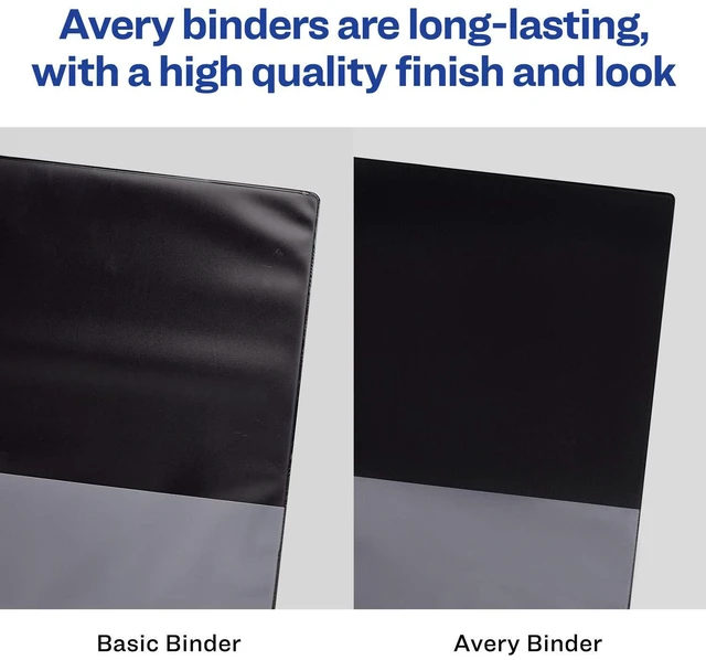 Alt view image 7 of 7 - 3 Ring Binder 3 Inch Slant Rings Durable View, White Binder for Home, Office, or School Use, 4 Pack (17030)