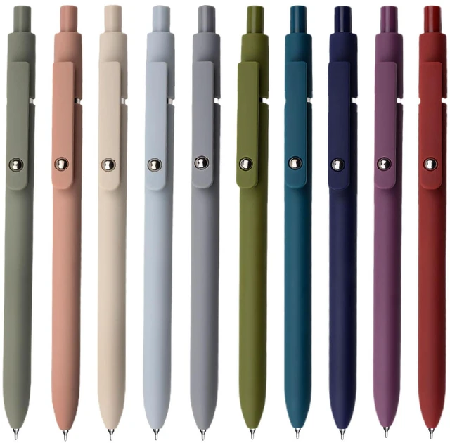 Main image of Gel Pens, 10 Pcs 0.5mm Fine Point Smooth Writing Pens High-End Series Black Ink Pens for Journaling Note Taking, School Office Supplies for Women Men (10 Pcs Mixed colors)