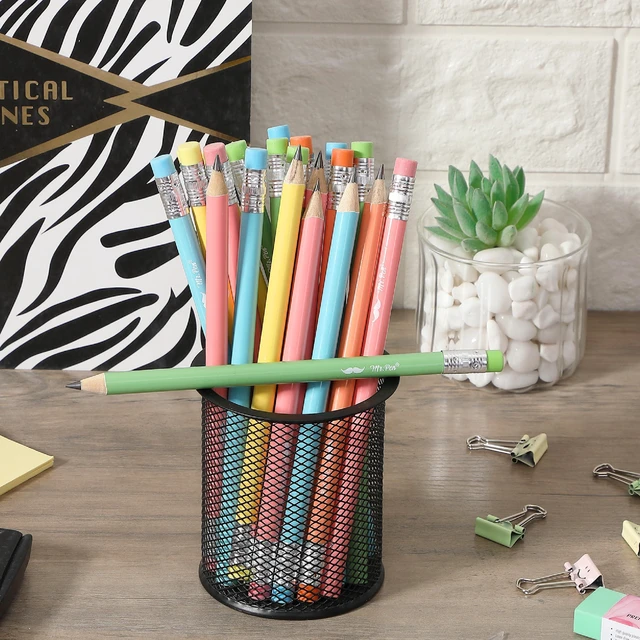 Alt view image 7 of 7 - Jumbo Pencils, 30 Pack, Colorful Barrels Smooth Black 2 HB Graphite Cores, Large Preschool Pencils, Smooth Writing Lead for Kindergarten, Kids and School Supplies