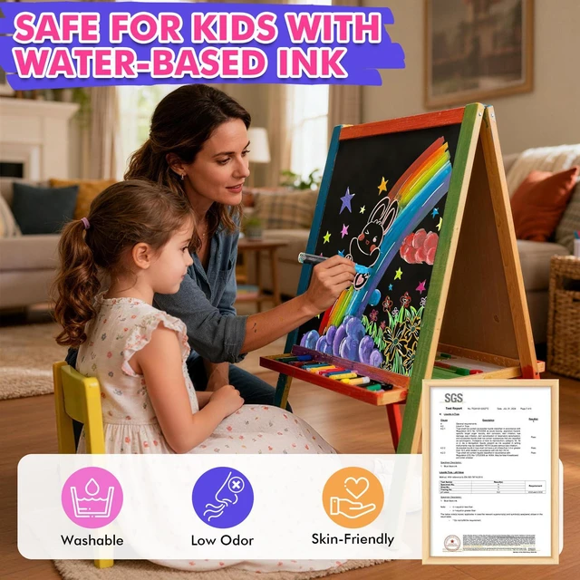 Alt view image 7 of 7 - Window Markers, 8 Colors, 10mm Jumbo Thick Tip Chalk Markers Washable Car Marker, Window paint markers Erasable, for Blackboard, Chalkboard, Glass Mirror, Wedding Married Painting, Menus