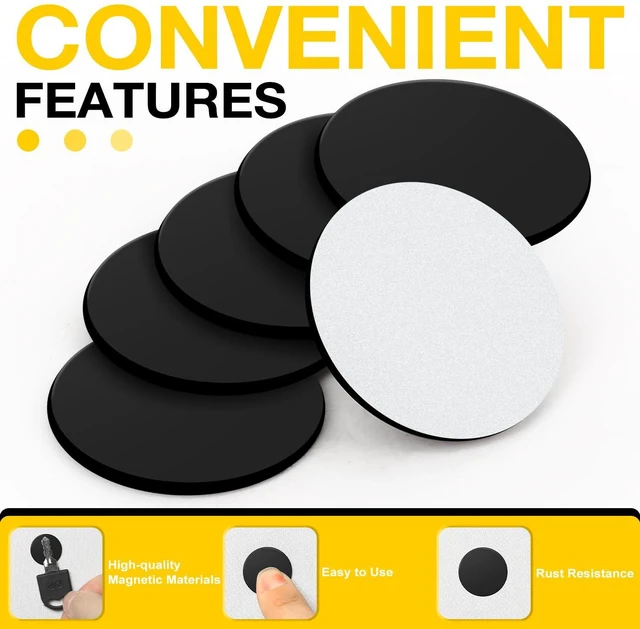 Alt view image 3 of 6 - Magnets with Adhesive Backing 300Pcs Rounds 0.8 x 0.04inch for Whiteboard,Crafts, Small Magnetics Tape,Magnetic Sheets, Magnetism Strips,Stickers,for Classroom,Refrigerator