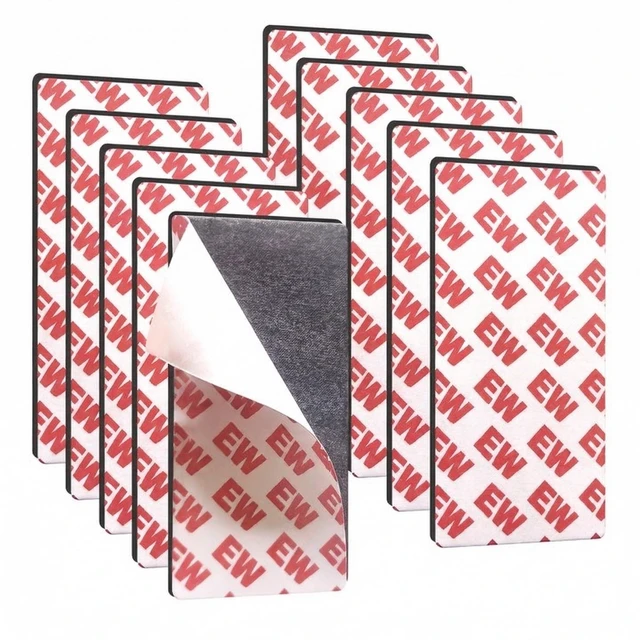 Main image of Magnetic Tape 2x4 Inch 10 Pack, Strong Adhesive Magnets for Crafts Magnetic Strips with Strong Adhesive Backing for DIY Crafts, Fridge, Photo Display. Flexible,Easy to Cut, Peel & Stick