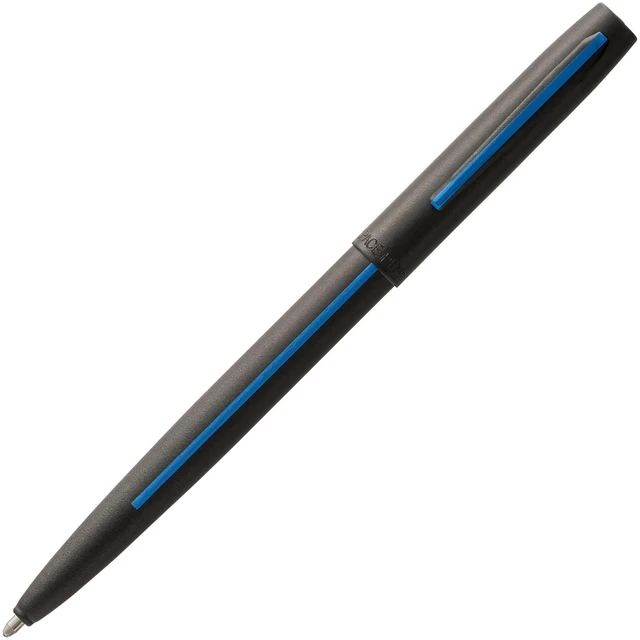 Main image of Space Pen Law Enforcement Cap-O-Matic Pen, Black Ink, Gift Box Pressurized Ballpoint Pen, Writes Upside Down & in Extreme Temperatures, Medium Point, Pocket Clip, Made in the USA