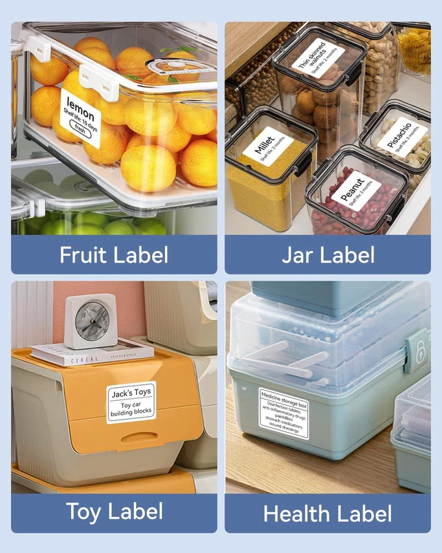 Alt view image 3 of 6 - Thermal Label Maker Paper 50×30 mm 230 Labels/Roll White 3Packs, for B1 B21 B31 B3S K3 Label Maker Labels for B1 B2 B21 B31 B3S K3 B4 Label Maker