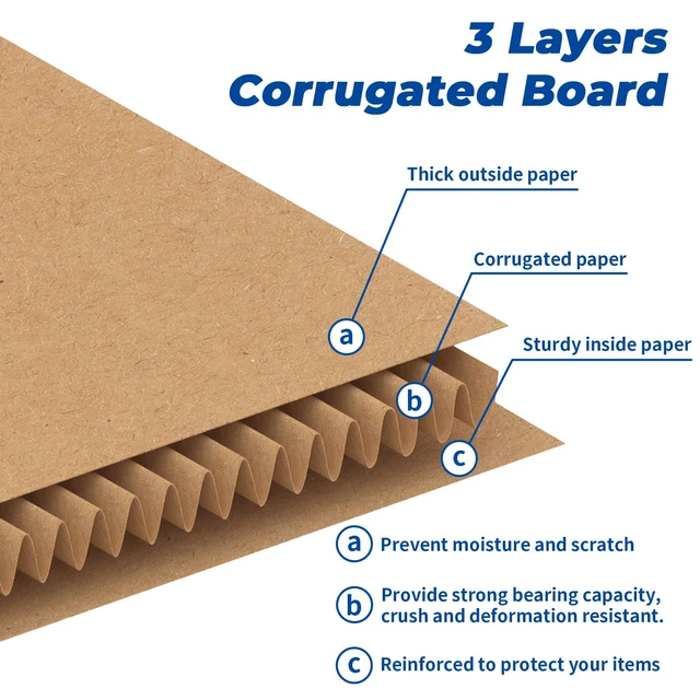 Alt view image 6 of 7 - 10x10x10 Shipping Boxes 15 Pack, Brown Corrugated Cardboard Boxes with Side-Lock and Pre-Applied Double-Sided Tape, Easy Assemble Packing Mailer Boxes for Small Business Shipping