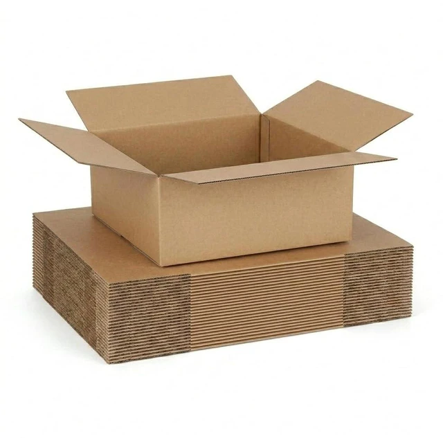 Main image of 12x12x6 Shipping Boxes 15 Pack, Brown Corrugated Cardboard Boxes with Side-Lock and Pre-Applied Double-Sided Tape, Easy Assemble Packing Mailer Boxes for Small Business Shipping