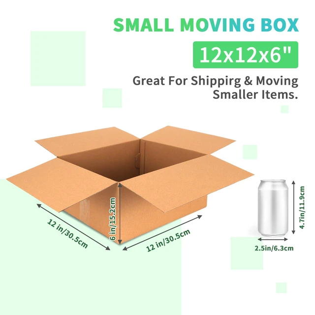 Alt view image 3 of 7 - 12x12x6 Shipping Boxes 15 Pack, Brown Corrugated Cardboard Boxes with Side-Lock and Pre-Applied Double-Sided Tape, Easy Assemble Packing Mailer Boxes for Small Business Shipping