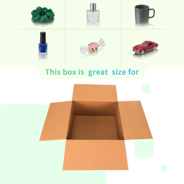 Alt view image 6 of 7 - 12x12x6 Shipping Boxes 15 Pack, Brown Corrugated Cardboard Boxes with Side-Lock and Pre-Applied Double-Sided Tape, Easy Assemble Packing Mailer Boxes for Small Business Shipping