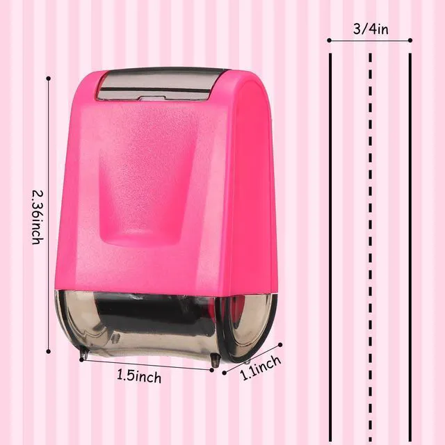 Alt view image 2 of 6 - 2 Pcs Roller Stamps Classroom,2.72 X 2.44 X 1.65 Inch,Green, Pink Kindergarten Education Must Haves, Handwriting Practice Tool in Teacher Classroom, Back to School Gift Helping Kids Learning