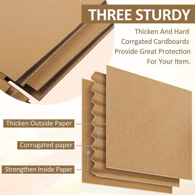 Alt view image 4 of 6 - 30 Pack Small Shipping Boxes Assorted Sizes, 4x4x4 & 5x5x5 & 6x6x6 10 PCS Each Mailing Boxes, Brown Corrugated Box Mailers, Cardboard Boxes for Packaging Small Business