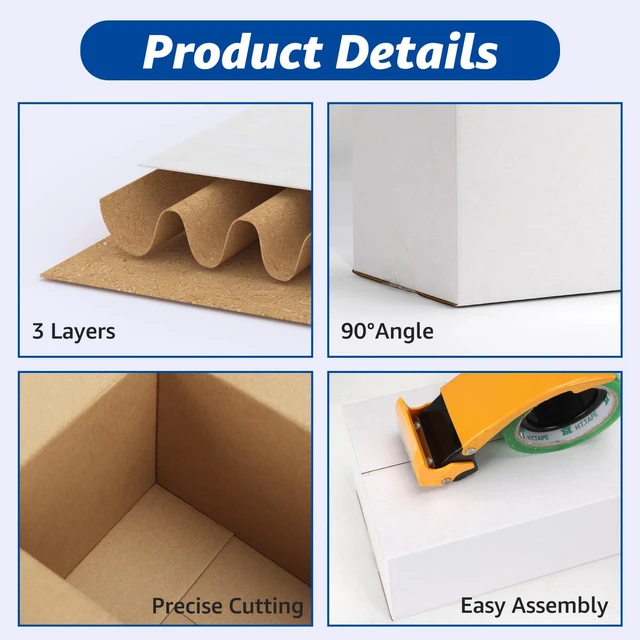Alt view image 3 of 7 - Assorted Sizes Shipping Boxes 30 Pack (11x6x6, 10x7x5, 9x6x4)