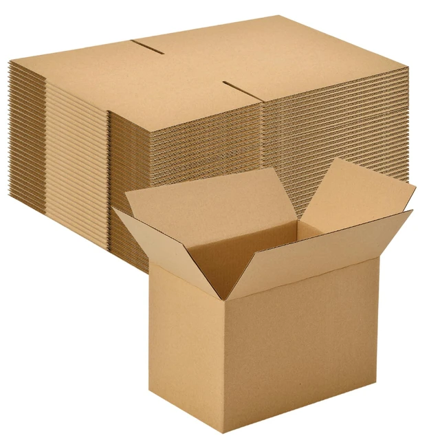 Main image of 30 Pack 8x6x6 inches Small Shipping Boxes Brown Corrugated Cardboard Boxes for Packing, Mailing, Moving, Business