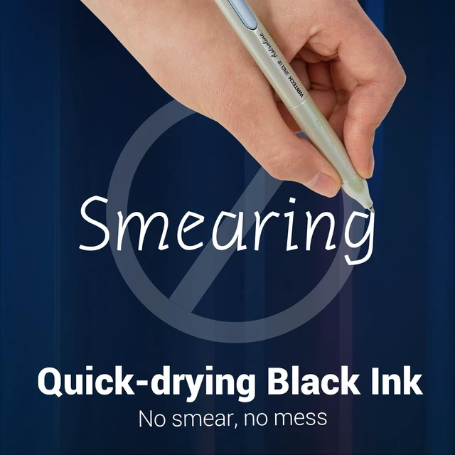 Alt view image 5 of 7 - Gel Pens Black Ink: Sleek Metal Barrel Pen Fine Point 0.7mm Retractable 3ct No Smear Quick Dry Smooth Writing Silent Clicker Space Up Astroline