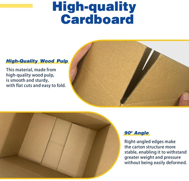Alt view image 4 of 6 - 30 Pack 8x6x6 inches Small Shipping Boxes Brown Corrugated Cardboard Boxes for Packing, Mailing, Moving, Business