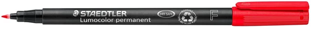 Alt view image 2 of 6 - 318-2 Lumocolor Universal Permanent Fine Pens - Red, Pack of 10 (318-2 VE)
