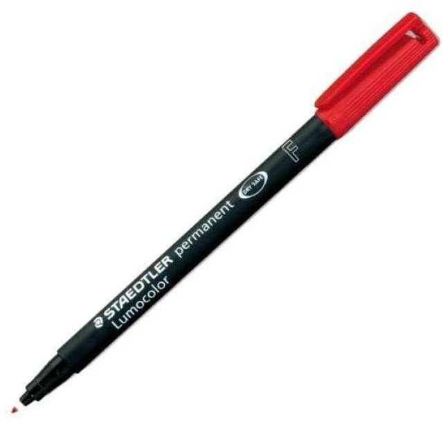 Alt view image 4 of 6 - 318-2 Lumocolor Universal Permanent Fine Pens - Red, Pack of 10 (318-2 VE)