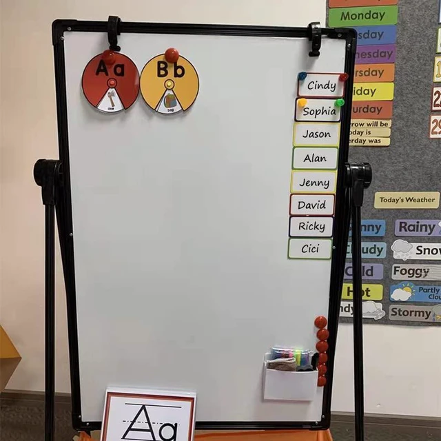 Alt view image 6 of 7 - Magnetic Dry Erase Labels Larger 12"x 4", Big Dry Erase Magnetic Labels for Whiteboards, Fridge, School Classroom, Pack of 8