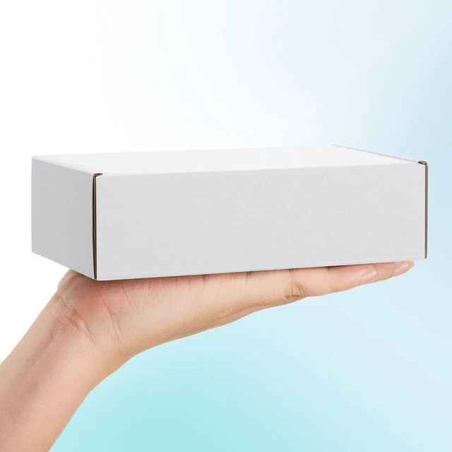 Alt view image 4 of 7 - Shipping Boxes 7x5x2 inches White Small Mailing Boxes 25 Pack Cardboard Corrugated Box Mailers