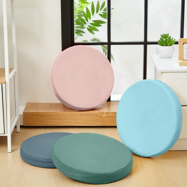 Alt view image 3 of 6 - 5 Pcs Extra Thick Floor Cushion Classroom, Morandi Colors, Round Flexible Seating Cushions, Assorted Colored Pillow Floor Cushions, Soft Support for Learning Sitting Home Office School Chair
