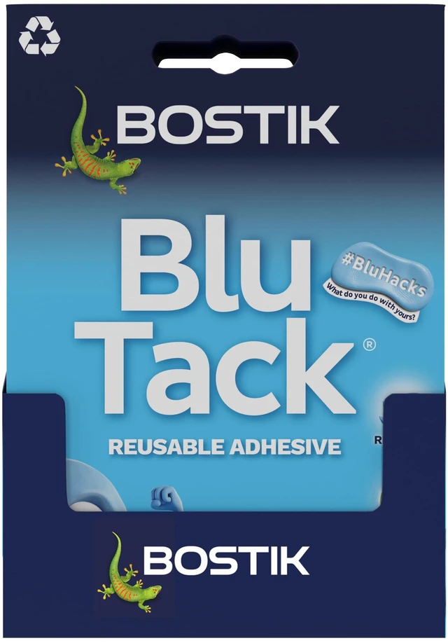 Main image of Blu Tack (12 Pack) 1.6oz Multipurpose Mounting Sticky Putty Non-Toxic Reusable Hanging Adhesive - Great for Home - School & Office - Blue: Amazon.com