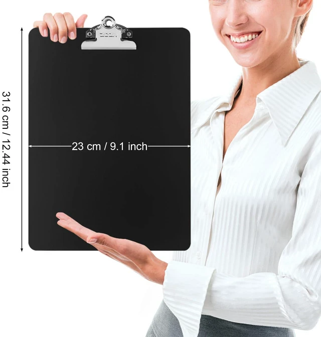 Alt view image 2 of 7 - Metal Clipboard, 12 Pack Heavy Duty Aluminum Clipboards 12 x 9 Inches, A4 Letter Sizer Document Holder with High Capacity Clip, Suitable for School, Office, Jobsite or Medical Staff, Black