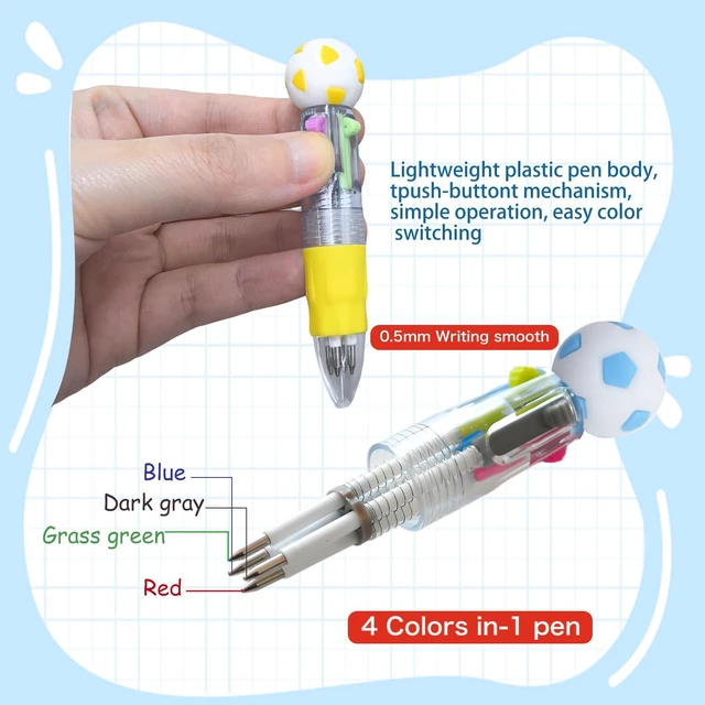 Alt view image 3 of 7 - 100 PCS Multicolor Pen Set 50 Cute Pens Bulk with 50 Pen Bags, Fun Pens for Party Favors, Christmas, Birthday, Kawaii Stationery for Student Prizes, Gifts Bulk for Friends (Basketball-2)