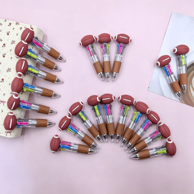 Alt view image 4 of 7 - 100 PCS Multicolor Pen Set 50 Cute Pens Bulk with 50 Pen Bags, Fun Pens for Party Favors, Christmas, Birthday, Kawaii Stationery for Student Prizes, Gifts Bulk for Friends (Soccer)