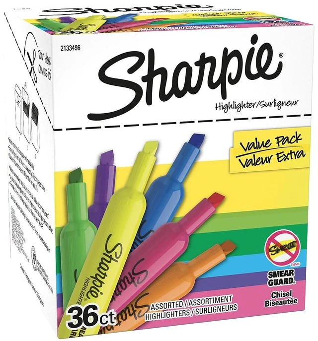 Alt view image 2 of 6 - Tank Highlighters, Fluorescent And Pastel Highlighters, Chisel Tip, Highlighter Markers Set, Assorted Colors, Value Pack, 36 Count - School, Office, Teacher Supplies