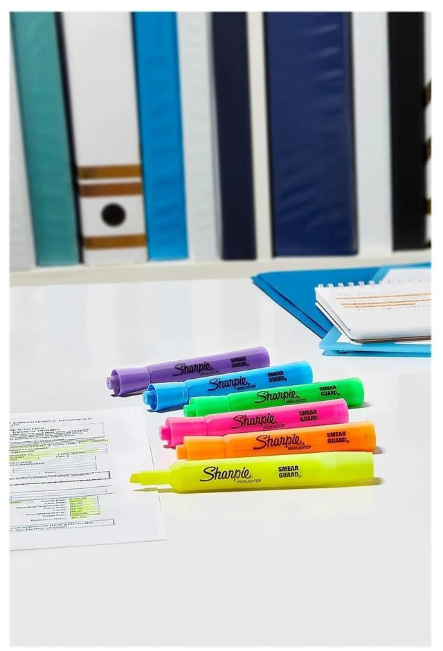 Alt view image 6 of 6 - Tank Highlighters, Fluorescent And Pastel Highlighters, Chisel Tip, Highlighter Markers Set, Assorted Colors, Value Pack, 36 Count - School, Office, Teacher Supplies