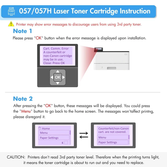 Alt view image 5 of 7 - 057 Toner Cartridge for Canon 057H MF455dw MF445dw Black High Yield 2 Pack Compatible for Canon ImageCLASS MF445dw MF448dw LBP226dw LBP227dw LBP228dw MF449dw MF445 LBP220 LBP230 MF440 MF450 Printer