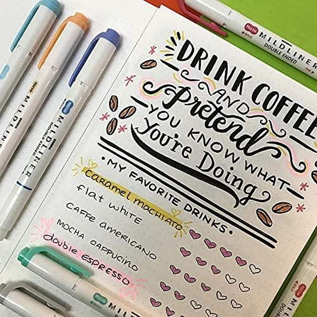 Alt view image 4 of 4 - Mildliner Double-Ended Highlighter Set, Broad and Fine Point Tips, Ideal for Bible Highlighting, No Bleed, 30 Pastel and Neutral ink Colors, Pack of 30
