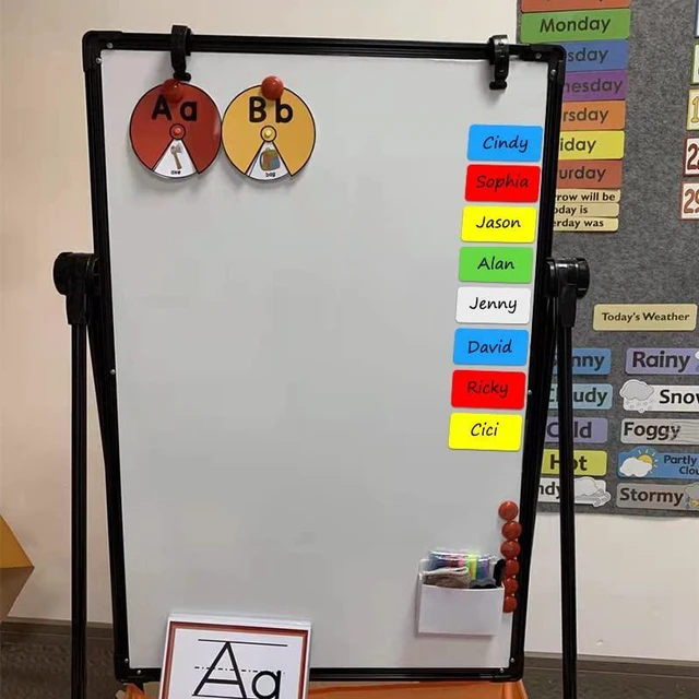 Alt view image 6 of 7 - Dry Erase Magnetic Labels Large 12"x 4", Big Magnetic Labels for Whiteboards School Classroom Office Home,Pack of 10