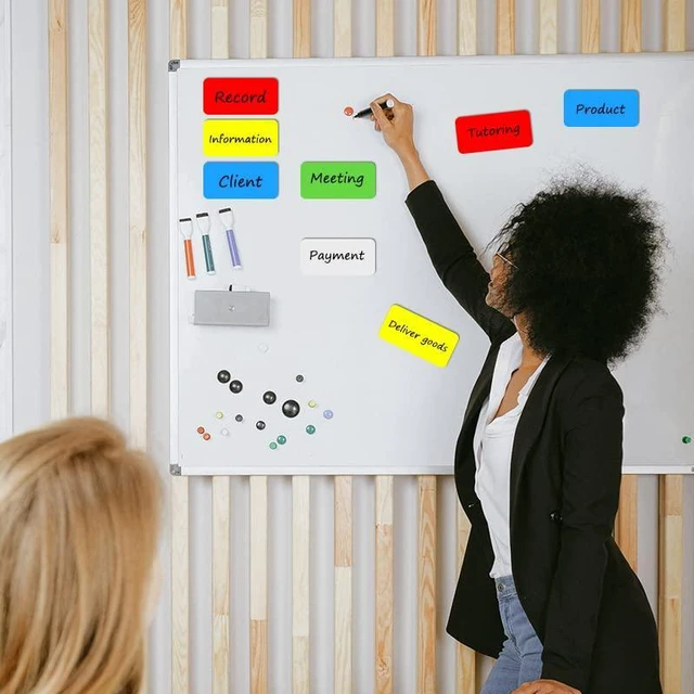Alt view image 7 of 7 - Dry Erase Magnetic Labels Large 12"x 4", Big Magnetic Labels for Whiteboards School Classroom Office Home,Pack of 10