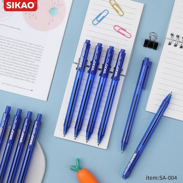 Alt view image 7 of 7 - Blue Pens Bulk, 60 Pack Retractable Ballpoint Pens Blue Ink 1.0mm Smooth Writing Clear Lines No-Smear, Click Pens for Teachers, Students, School & Office Supplies Legal & Medical Use